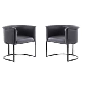 Bali Black Faux Leather Dining Chair (Set of 2)
