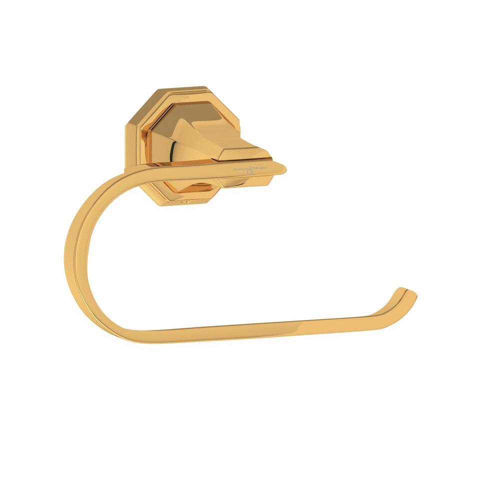 Carolina Collection Euro Style Toilet Tissue Holder in Polished Brass