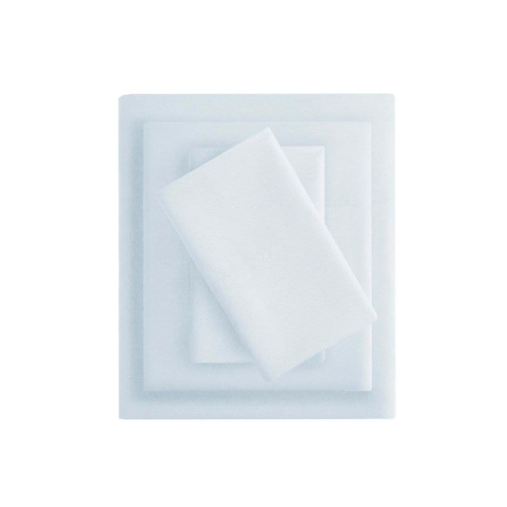 Twin XL Blue Microfiber All Season Sheet Set