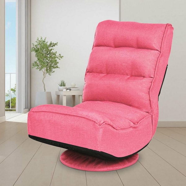 Adjustable Floor Chair Folding Sofa with Back Support Gaming Chair, Size: 50