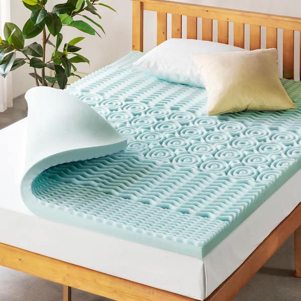 best price mattress 3 in. 5-Zone Cooling Gel Memory Foam Mattress Topper