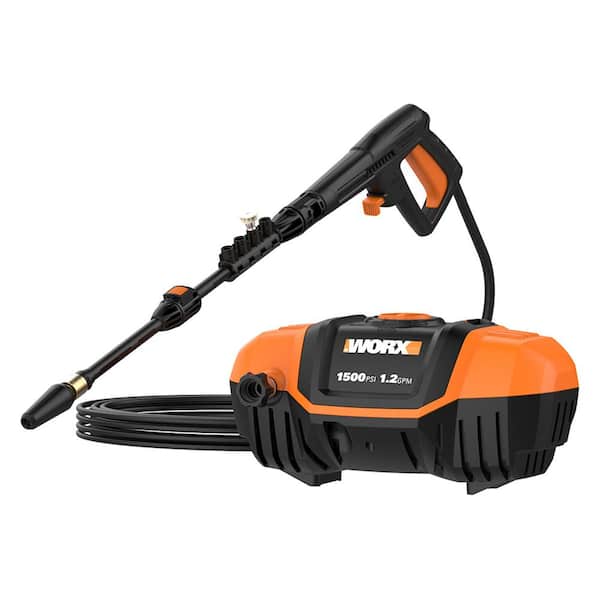 Worx 1500 PSI 1.2 GPM 13 Amp Cold Water Electric Pressure Washer, Portable