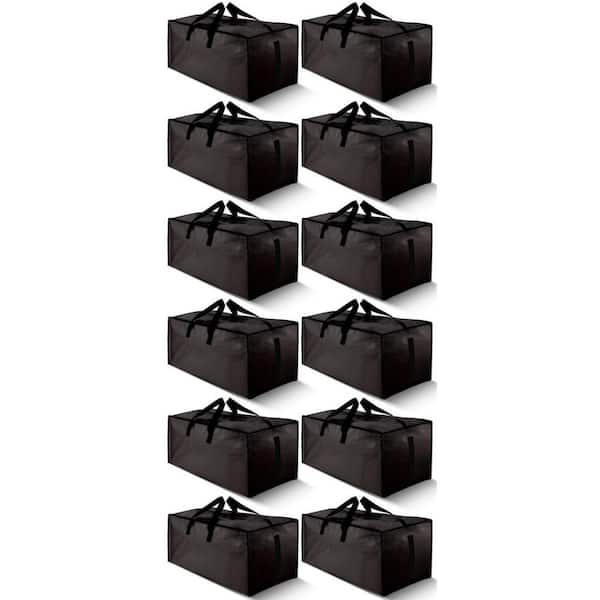 14.2 in. W x 29.1 in. D x 13 in. H Black Outdoor Storage Cabinet for Toys, Clothing, Bedding, Move House (12-Pack)