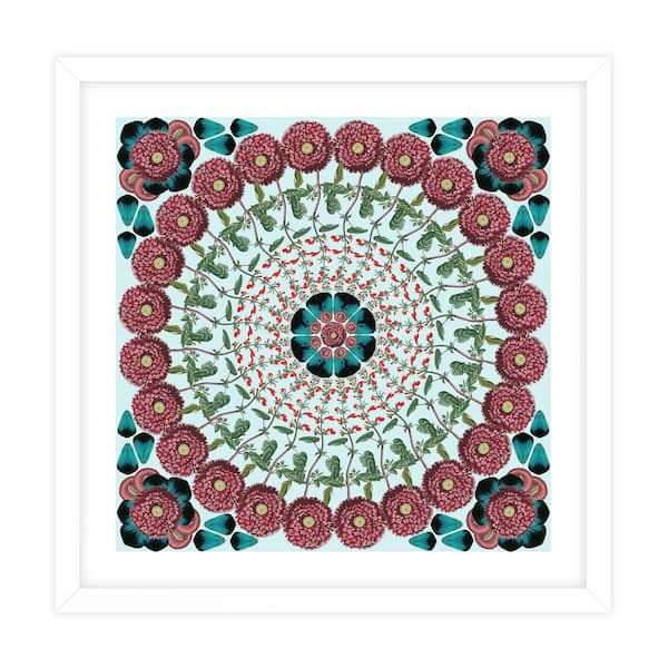 Unbranded Nature Kaleidoscopes Framed Animal Art Print 34 in. x 34 in.