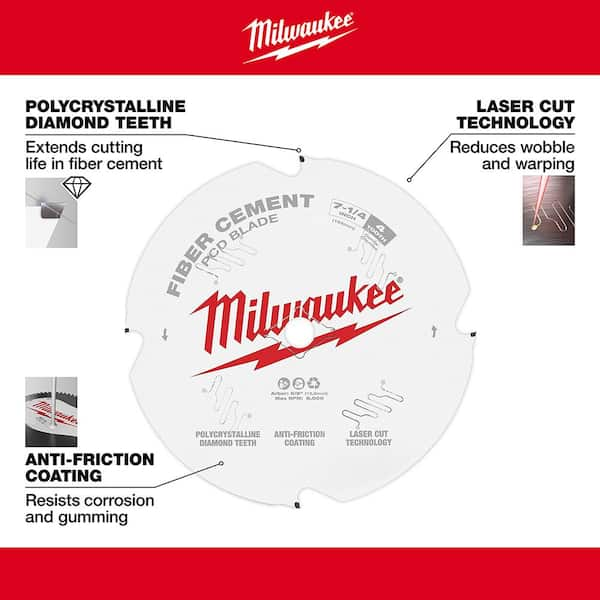 Milwaukee 7-1/4 in. x 48 Carbide Teeth Metal Cutting Circular Saw Blade  48-40-4235 - The Home Depot