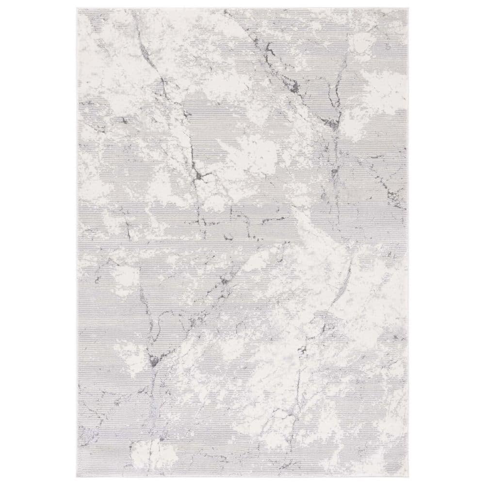 Hanna 9 ft. x 12 ft. Gray/Ivory Modern Distressed Area Rug price history on PriceWatchPro