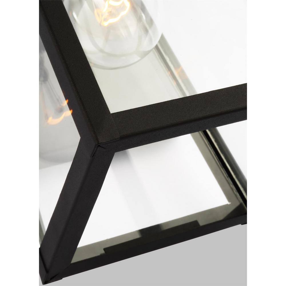 Founders Bronze Black 1-Light Outdoor Lantern with Dimmable Energy Star