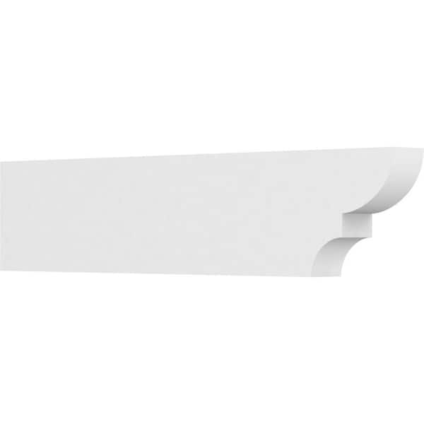 Ekena Millwork 3 in. x 8 in. x 36 in. Ridgewood PVC Rafter Tail Brace