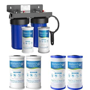 Whole House Water Filter System,Reduce Iron,Manganese,Carbon and Sediment Filters,Extra AP810-2 and FXHTC-2Water Filters