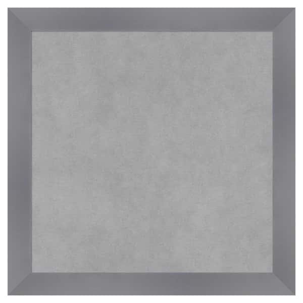 Amanti Art Edwin Grey 18 in. x 18 in. Framed Magnetic Board
