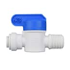 1/4 in. O.D. x 1/4 in. MIP NPTF Polypropylene Push-to-Connect Valve Fitting