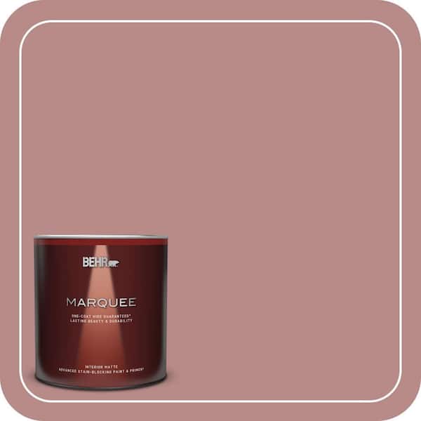 BEHR MARQUEE 1 qt. #150F-4 Victorian Mauve Matte Interior Paint & Primer
