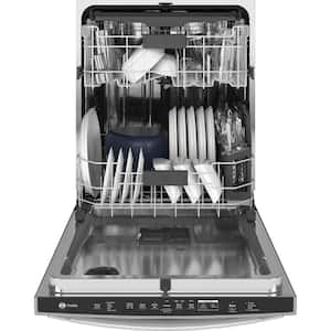 Profile 24 in. Smart Built-In Top Control Fingerprint Resistant Stainless Dishwasher with Washing 3rd Rack, 39 dBA