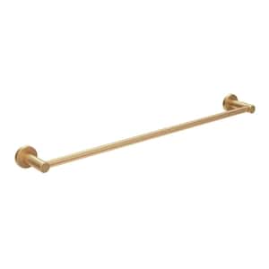 Dia 24 in. Wall-Mounted Towel Bar in Brushed Bronze