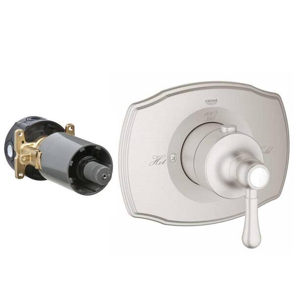 GROHE Authentic Single Handle GrohFlex Thermostatic Valve Trim Kit in ...