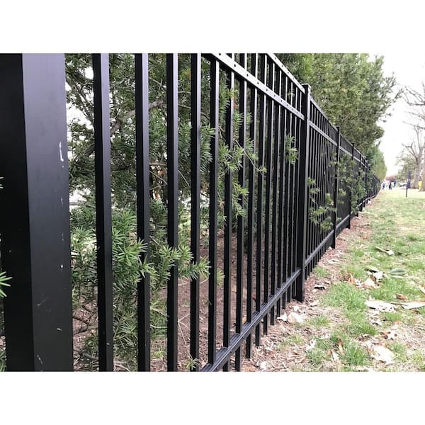 2 in. L x 2 in. W x 3 in. H Black Ornamental Fence Post Guard