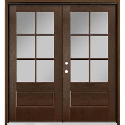 Double Door Front Doors Exterior, Wooden Double Front Doors With Glass