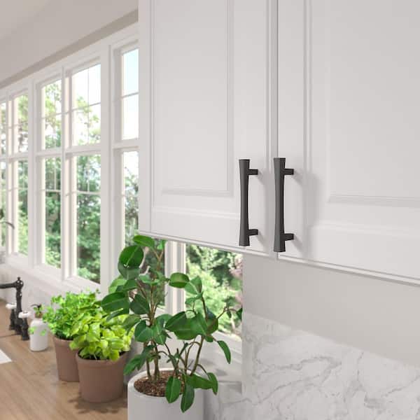 Westmount Collection 3-3/4 in. (96 mm) Modern Matte Black Rectangular Cabinet Bar Pull