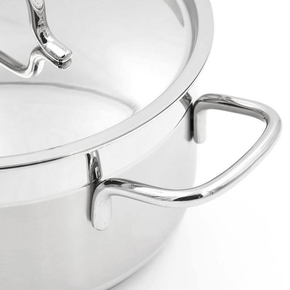 Korkmaz Alfa 2 Piece Stainless Steel Low Casserole Dish with Lid