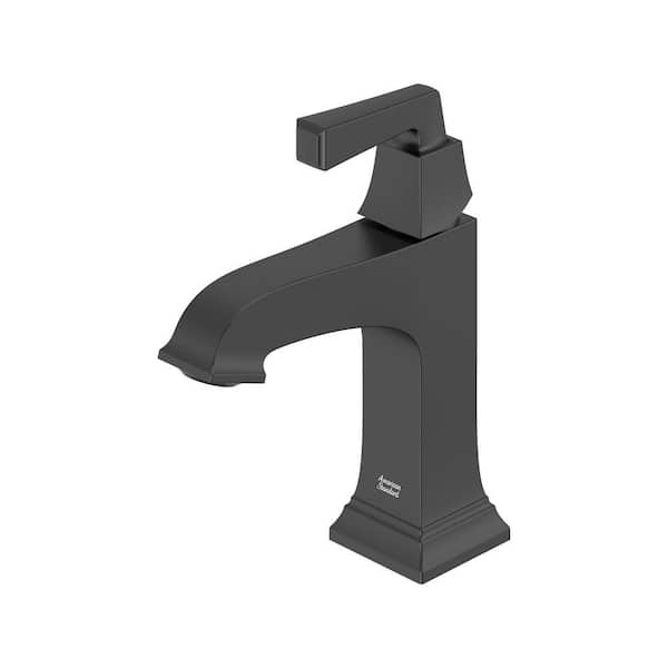 Town Square S Single-Handle Single-Hole Bathroom Faucet with Drain Assembly and WaterSense 1.2 GPM in Matte Black