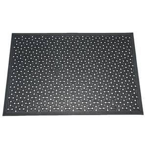 Dura-Scraper 24 in. x 36 in. Black Drainage Mat