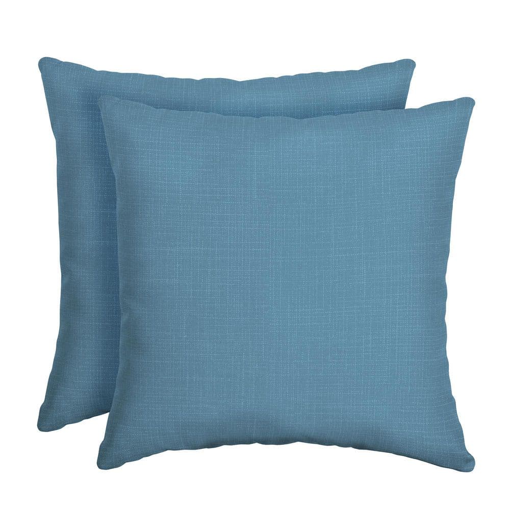 ARDEN SELECTIONS 16 in. x 16 in. French Blue Texture Outdoor Throw