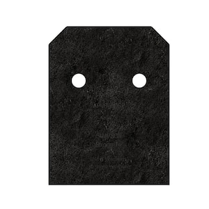Outdoor Accents Avant Collection ZMAX, Black Post Base Side Plate for 6x Lumber (2-Pack)