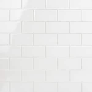 Ivy Hill Tile Contempo Bright White 3 in. x 6 in. x 8 mm Polished Glass ...