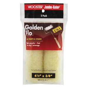 4-1/2 in. x 3/8 in. Jumbo-Koter Gold Flo Synthetic Rollers (2-Pack)