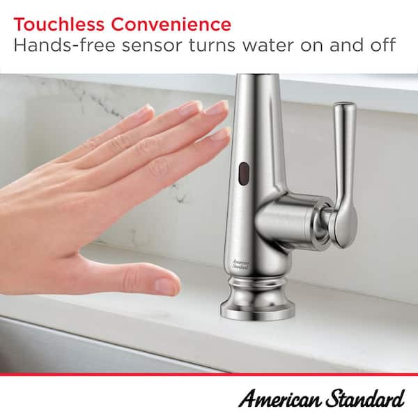 American Standard Palestra Touchless Single Handle Pull Down Sprayer Kitchen Faucet With Dual Spray In Stainless Steel 7438381 075 - View #11