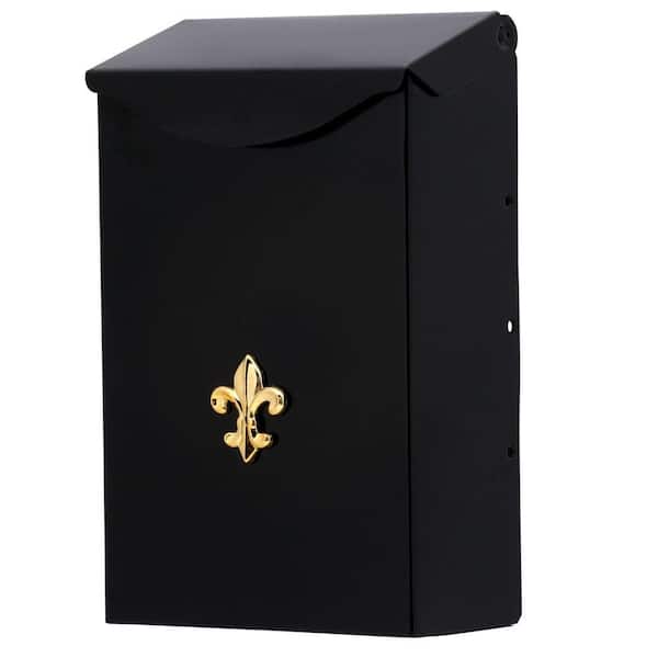 Gibraltar Mailboxes City Classic Black, Small, Steel, Vertical, Wall Mount Mailbox