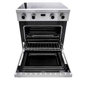 30 in. 4-Element Slide-In Electric Range in Stainless Steel with Convection