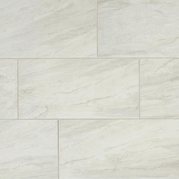 Marazzi Noble Stone Cloud 12 in. x 24 in. Glazed Porcelain Floor and Wall Tile