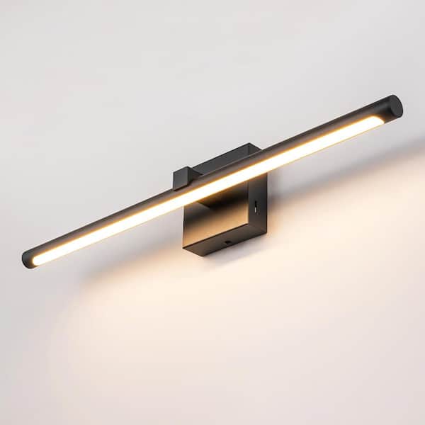 Chloe 23.6 in. 1-Light Black Linear Dimmable LED Vanity Light