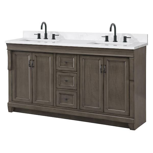 Ove Decors Tahoe VII 60 W x 21 D Freestanding Bathroom Vanity with Double  Sink, Water Oak 