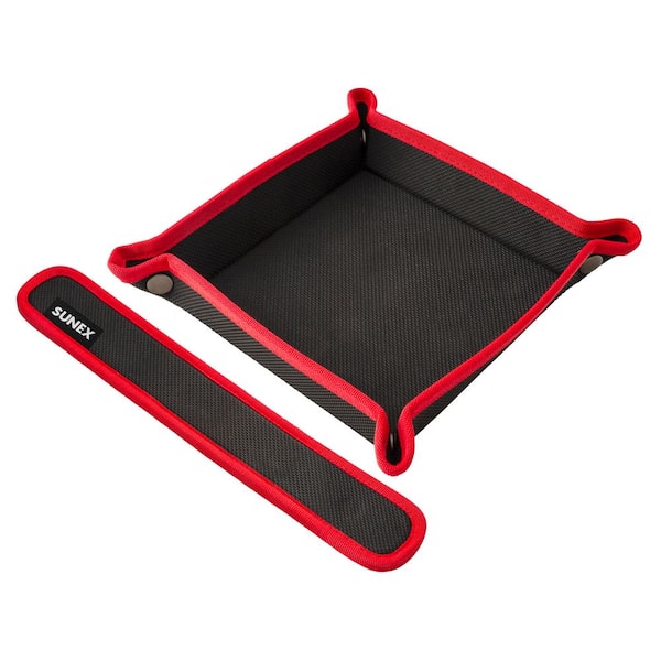 Sunex Flexible Magnetic 2 in. x 12 in. Strip and 10 in. x 10 in. Bowl Set