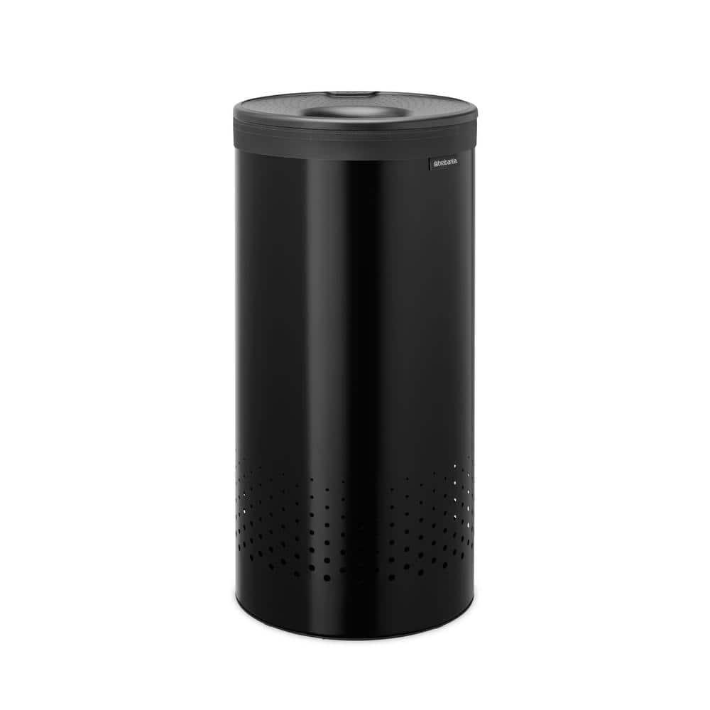Matte Black (H 25.0 in x W 11.8 in x D 11.8 in) Steel Contemporary Round Laundry Room Hamper price history on PriceWatchPro