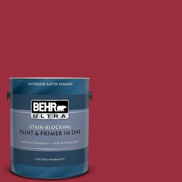 BEHR ULTRA 1 gal. #UL100-5 High Drama Satin Enamel Interior Paint and Primer in One