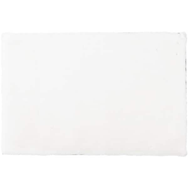 Piper Snow 2 ft. x 3 ft. Solid Polyester Scatter Area Rug