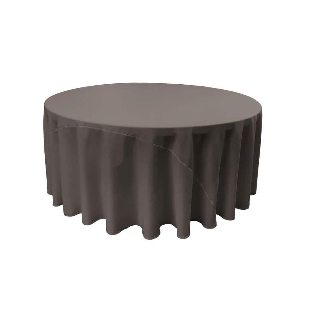 108 in. Charcoal Round Polyester Poplin Tablecloth price history on PriceWatchPro