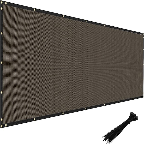 6'x50' Heavy Duty Privacy Fence Screen, Outdoor Windscreen Shade Fabric for Yard Pool Deck Garden Wall