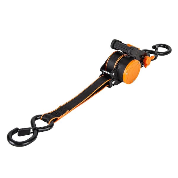 1 in. x 10 ft. Retractable Ratchet Tie Down (2-Pack)
