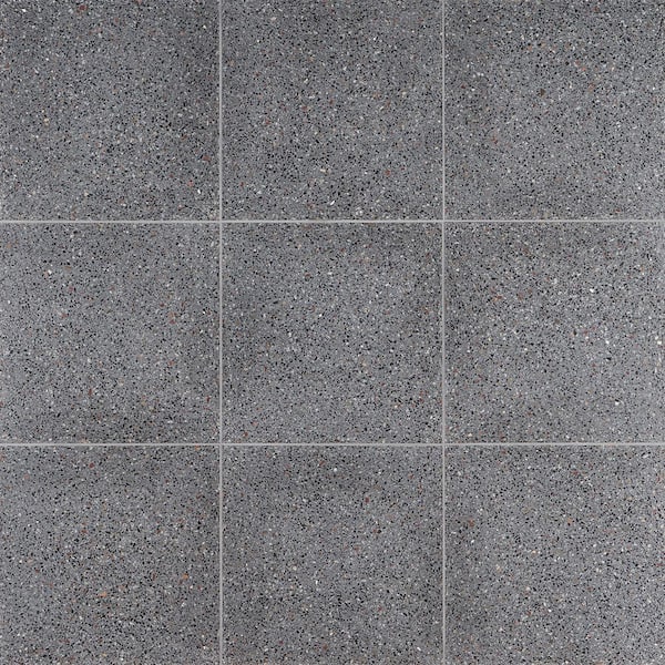 Ivy Hill Tile Raleigh Metal Square 16 in. x 16 in. Polished Terrazzo ...