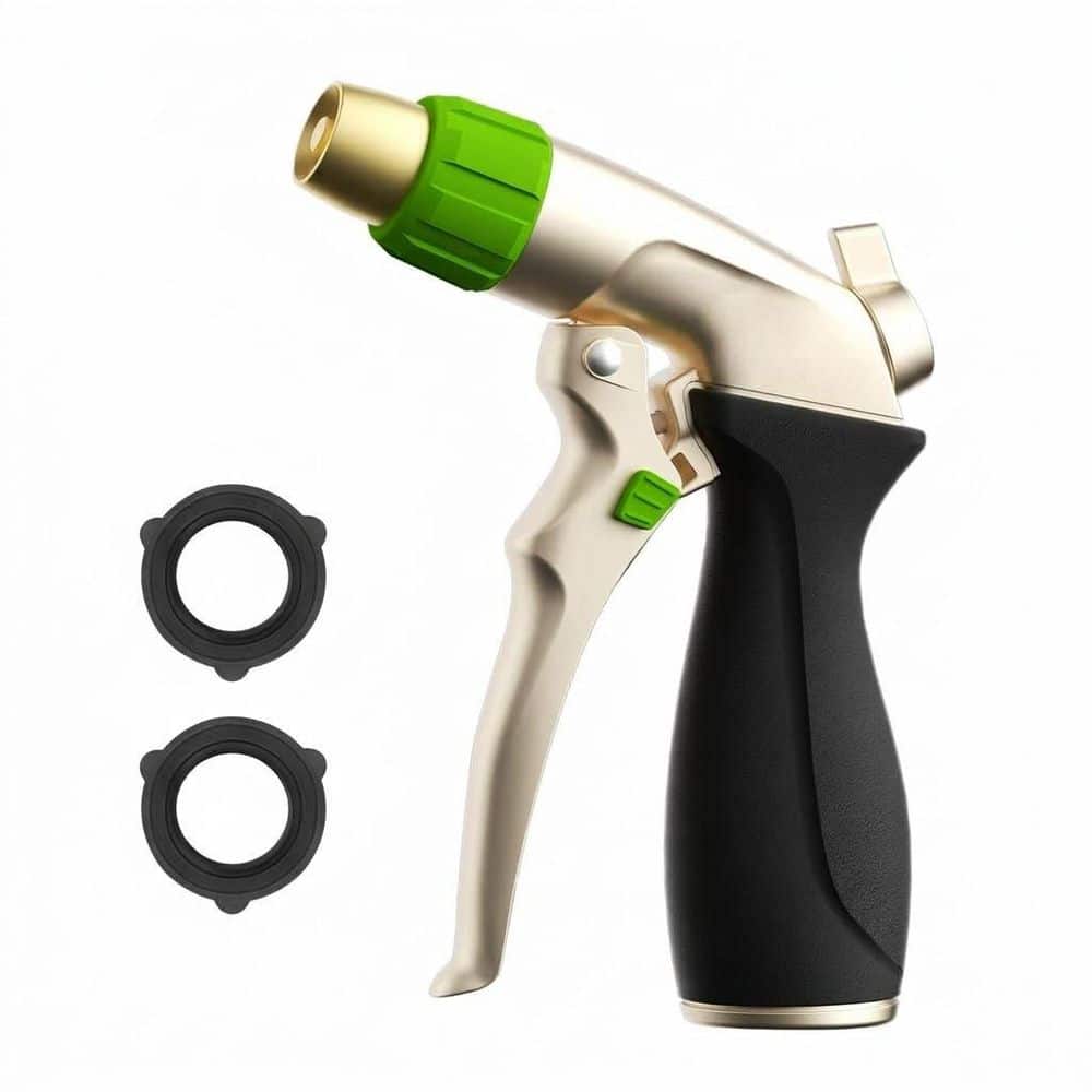 Metal Hose Nozzle with 4 Adjustable High Pressure Patterns, Leak-Proof Water Pistol Sprayer for Garden Plants price history on PriceWatchPro
