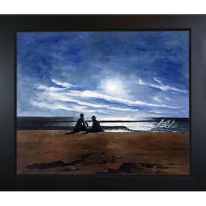 Moonlight - WH by Winslow Homer New Age Wood Framed Nature Oil Painting Art Print 24.75 in. x 28.75 in.