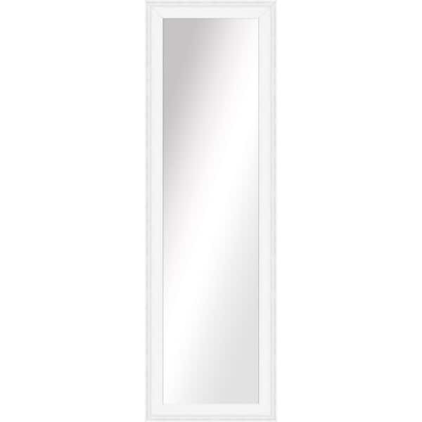 PTM Images Large Rectangle White Art Deco Mirror (51.5 in. H x 15.5 in. W)