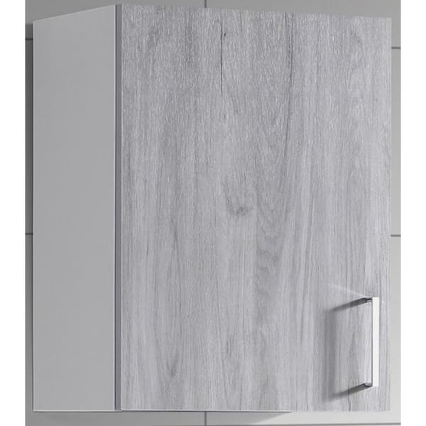 Garrido Bros. and Co. San Juan Vintage Brown PVC Slab Door Stock Assembled Wall Kitchen Cabinet Left 12 in. W x 12 in. D