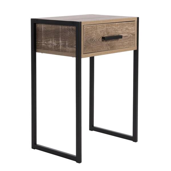 Avalon Tribeca 12 In Weathered Wood, Tribeca End Table