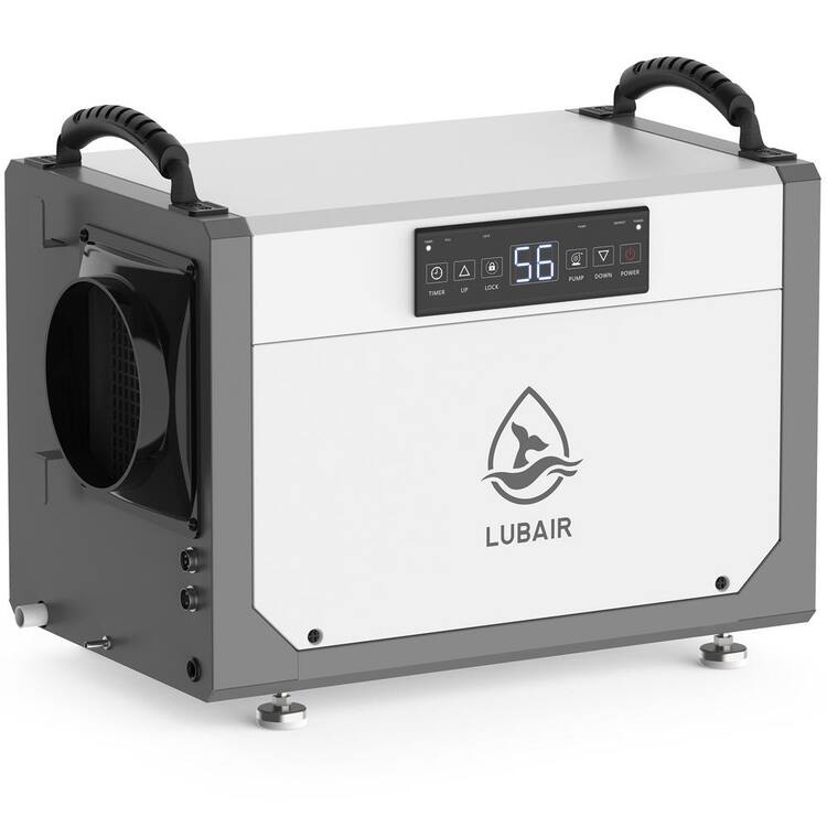 Edendirect 113 pt. 6000 sq. ft. Bucketless Dehumidifier in White with Pump, Auto Defrost, Hangable, Multi Scenario Use
