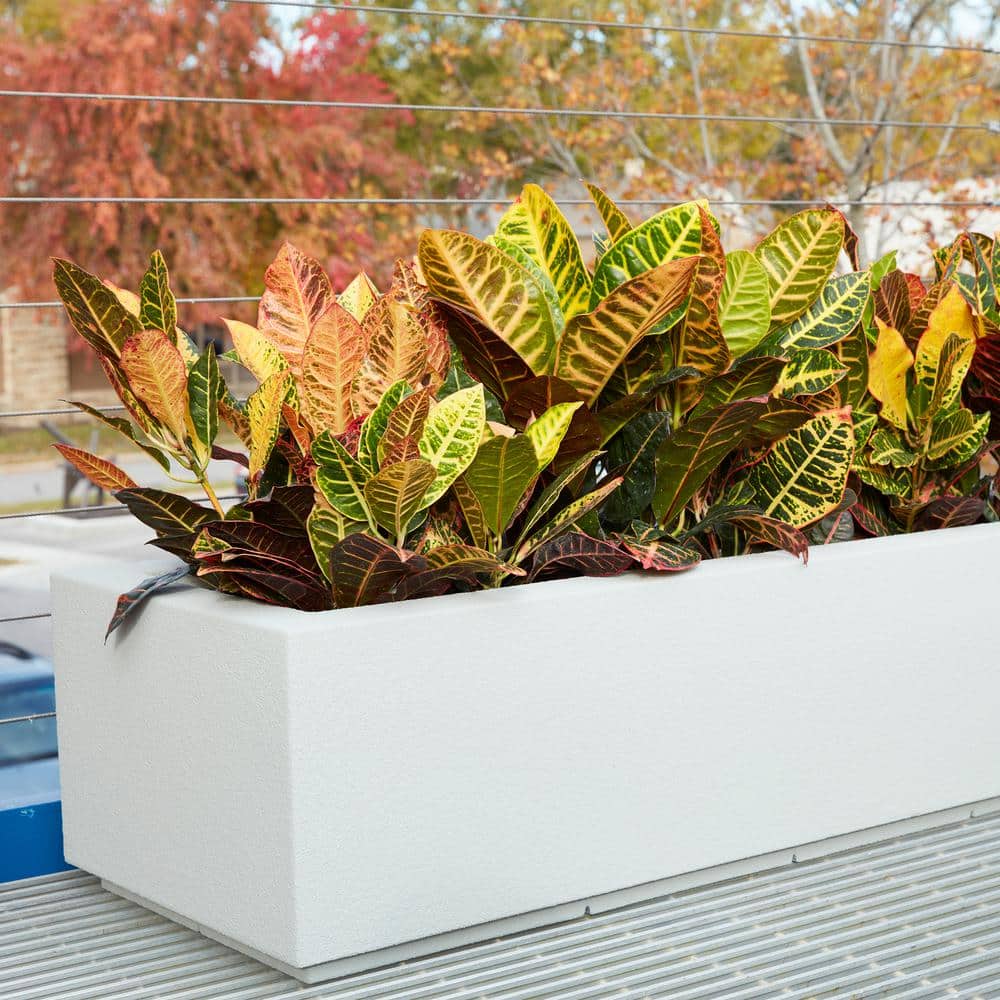 Sandstone Granite Extra Large Rectangular Polymer Planter